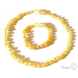 Collier d'ambre adulte rainbow