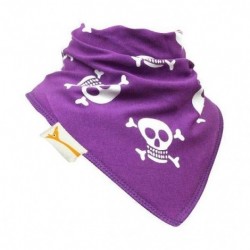 Bavoir FG pirates blancs sur violets