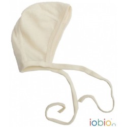 Bonnet Iobio laine/soie nature