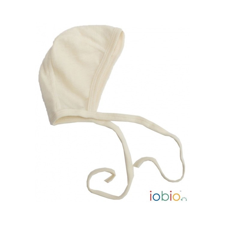 Bonnet Iobio laine/soie nature