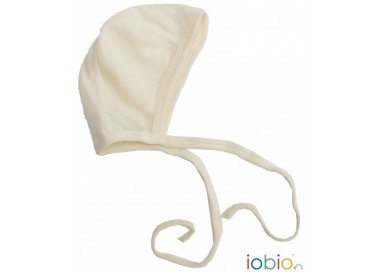 Bonnet Iobio laine/soie nature