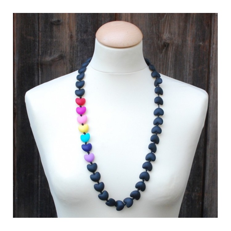 Collier Mom and I Jolina black/rainbow Collier Mom and I Jolina black/rainbow