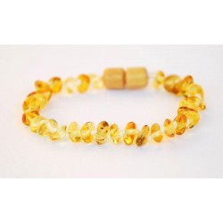 Bracelet d'ambre citron