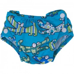 Couche piscine Popoloni croco bleu