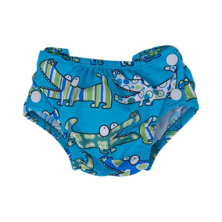 Couche piscine Popoloni croco bleu Couche piscine Popoloni croco bleu