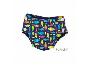 Couche piscine Popoloni croco bleu