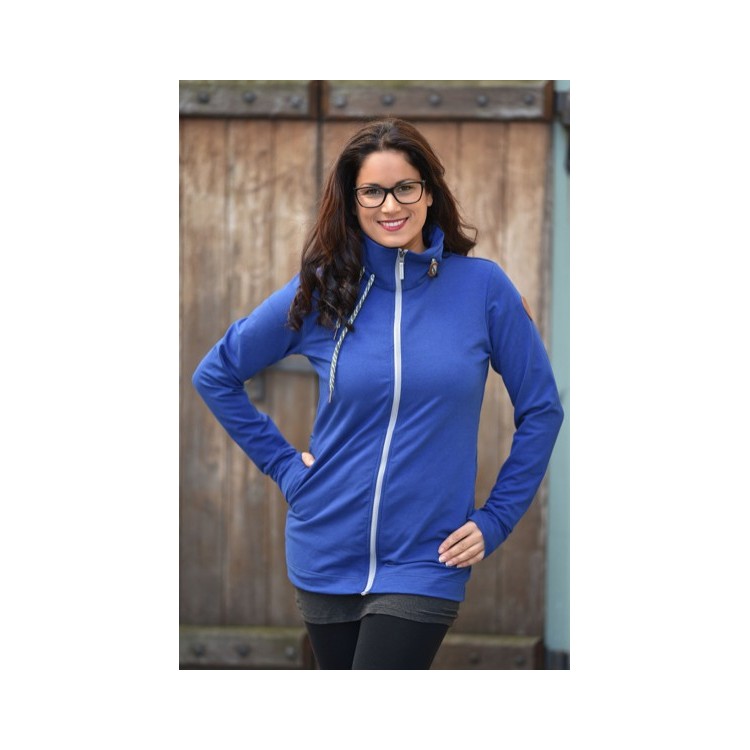 Hoodie Angelwings leicht blau cobalt