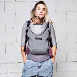 Marsupio HoodieCarrier gris flanelle