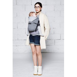 Porte-bébé HoodieCarrier gris flanelle