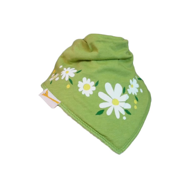 Bavoir FG marguerites en vert Bavoir FG marguerites en vert