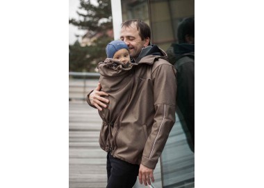 Softshell pour homme, brun