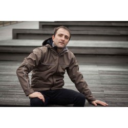 Softshell pour homme, brun S, L et XL