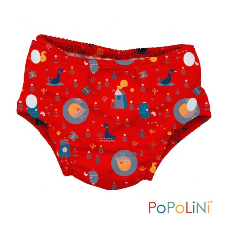 Couche piscine Popoloni oiseaux rouge Couche piscine Popoloni oiseaux rouge