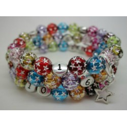 Bracelet Lactobijou multi star translucide