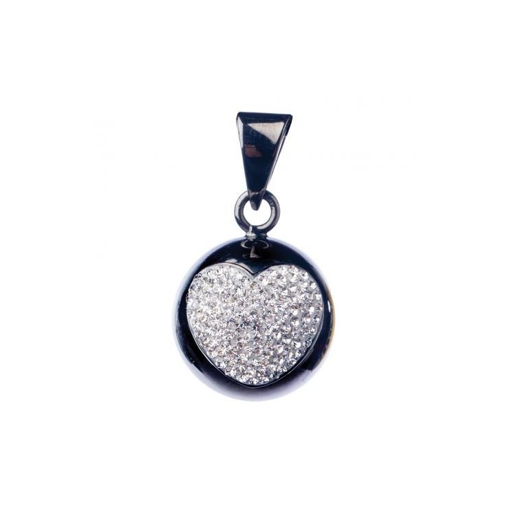 Bola Babylonia noir coeur brillant Bola Babylonia noir coeur brillant