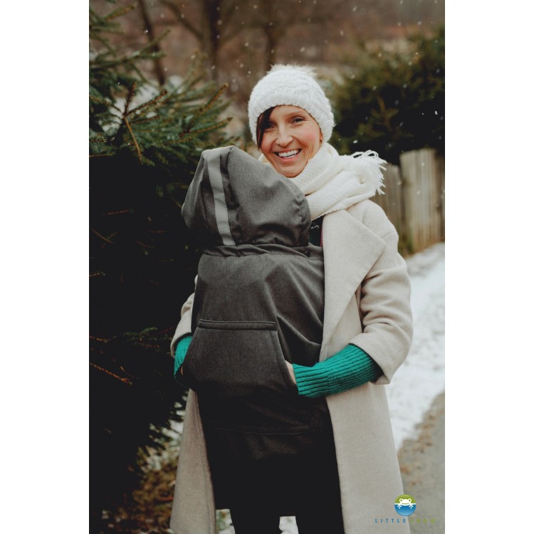 Tragecover Little Frog softshell grau