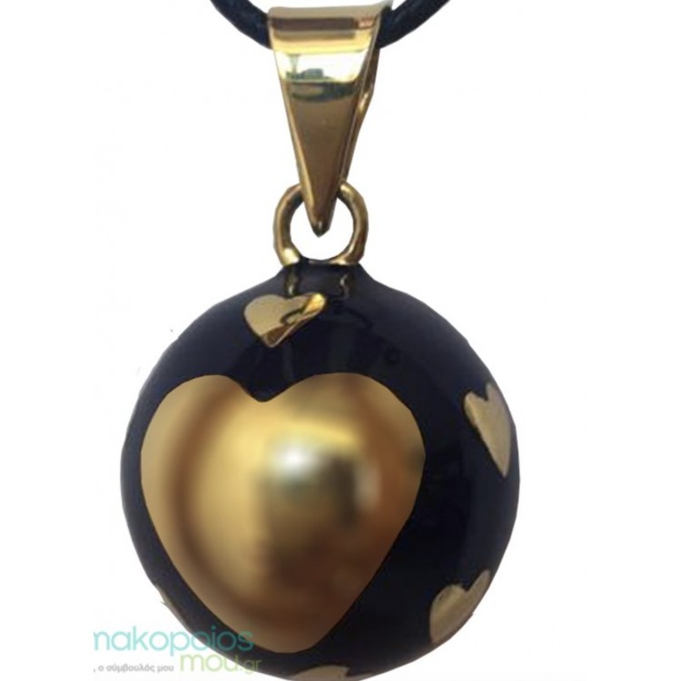 Bola Babylonia coeur noir avec coeurs Bola Babylonia coeur noir avec coeurs