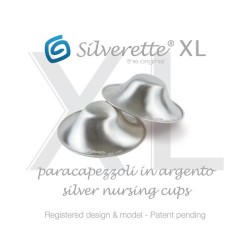 Coupelles d'allaitement en argent Silverette