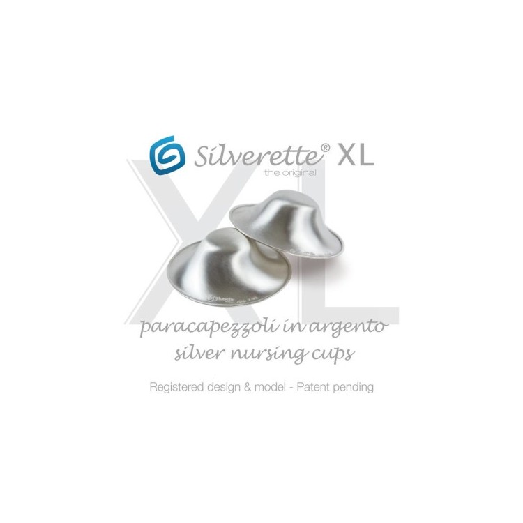 Coupelles d'allaitement en argent Silverette XL