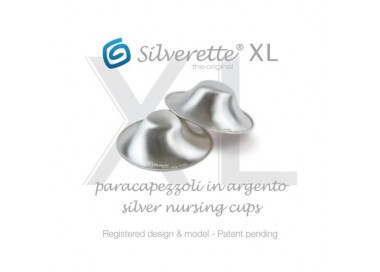 Coupelles d'allaitement en argent Silverette XL
