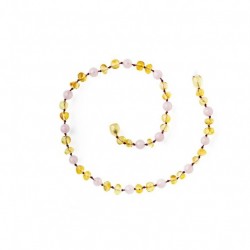 Collier d'ambre adulte rainbow
