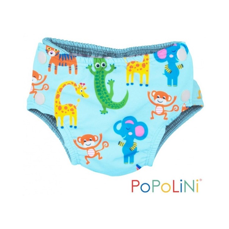 Couche piscine Popoloni croco bleu