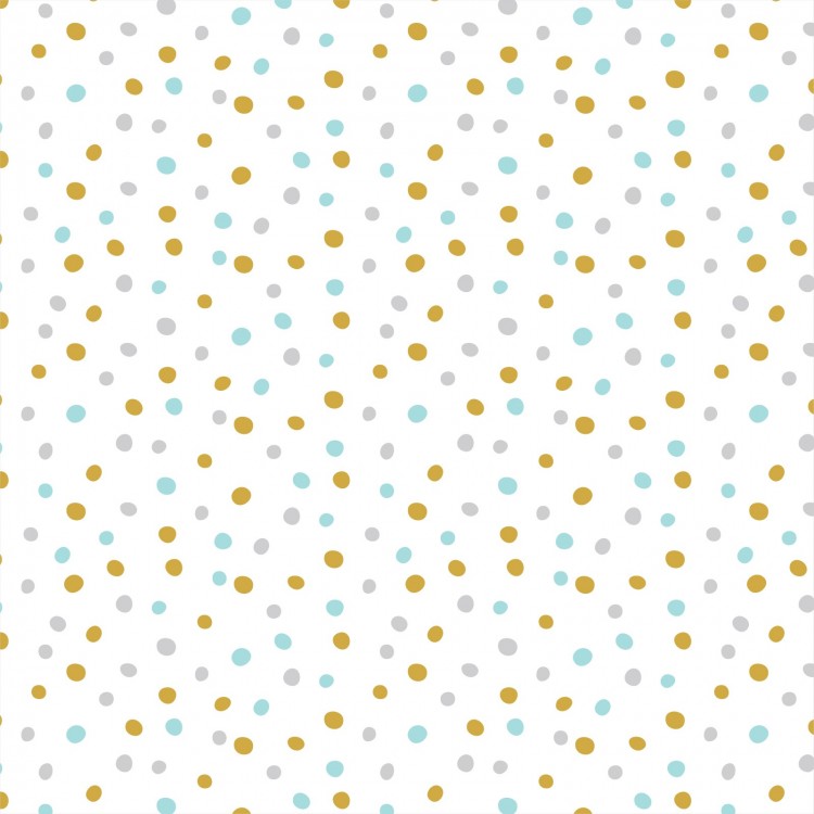 Lot de 4 lingettes lavables doubles confettis turquoise/marron Lot de 4 lingettes lavables doubles confettis turquoise/marron