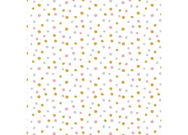 Lot de 4 lingettes lavables doubles confettis rose/marron