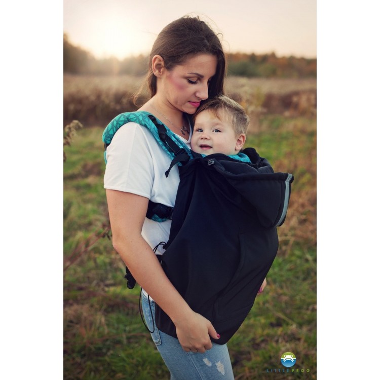 Tragecover Little Frog softshell schwarz Tragecover Little Frog softshell schwarz