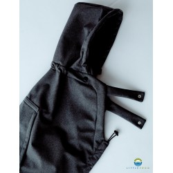 Tragecover Little Frog softshell schwarz