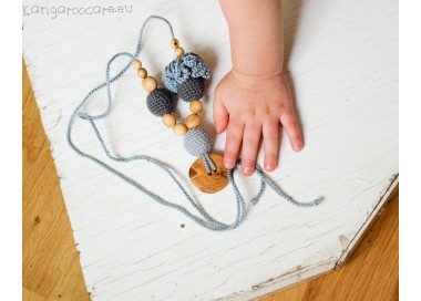 KangarooCare flower light grey & charcoal, genévrier