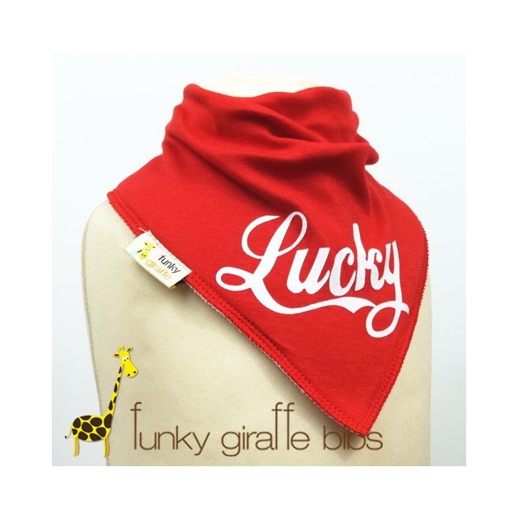 Bavoir FG lucky rouge