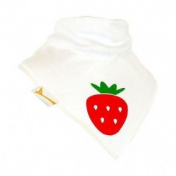 Bavoir FG singe sur blanc