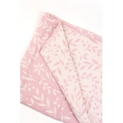 Lange/Couverture en mousseline flora mint