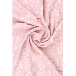 Lange/Couverture en mousseline flora mint