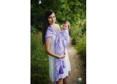 Sling Little Frog Jacquard lilac flowrora 1m70