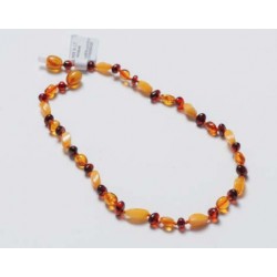 Collier d'ambre adulte rainbow