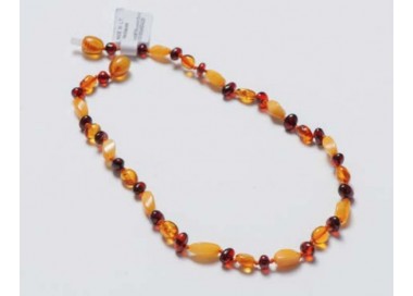 Collier d'ambre adulte rainbow