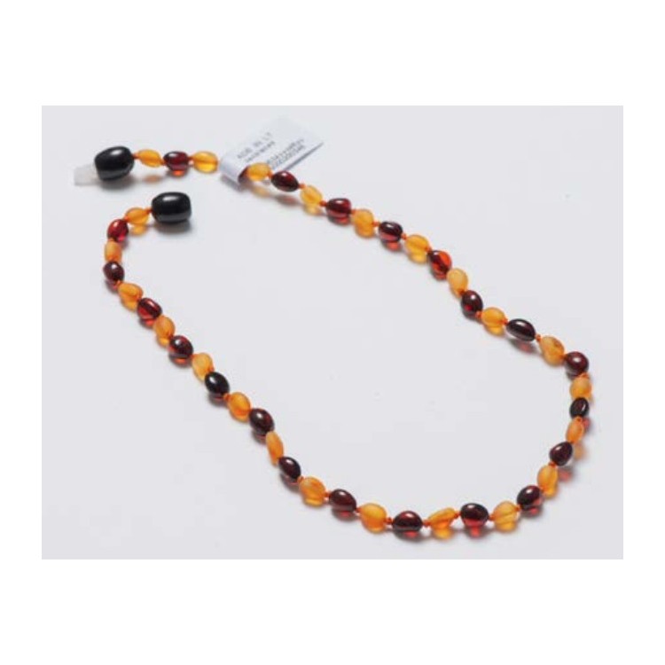 Collier d'ambre adulte rainbow