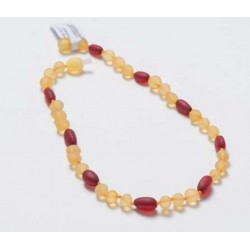 Collier d'ambre adulte rainbow