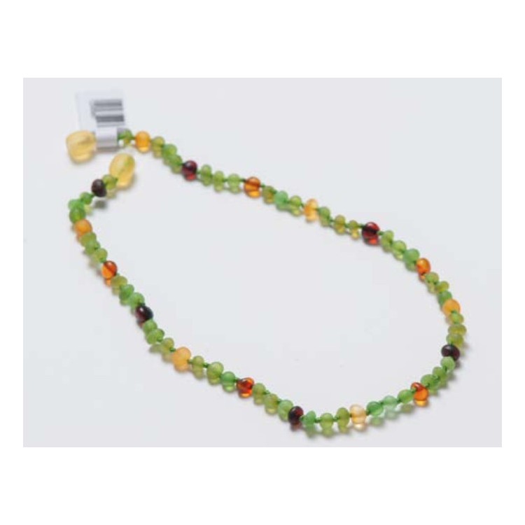 Collier d'ambre adulte rainbow