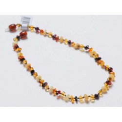 Collier d'ambre adulte rainbow