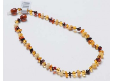 Collier d'ambre adulte rainbow