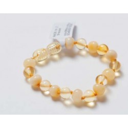 Bracelet d'ambre duo citron