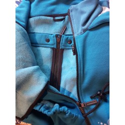 Hoodie Angelwings bleu kérosène XS