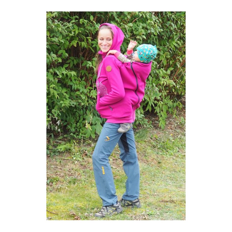 Hoodie Angelwings fuchsia  M