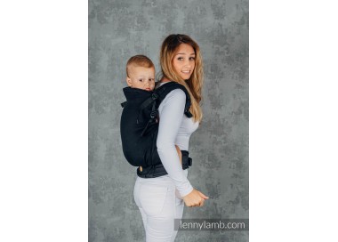 Porte-bébé LennyPreschool Little Herringbone ebony black