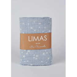 Lange/Couverture en mousseline stars blue night