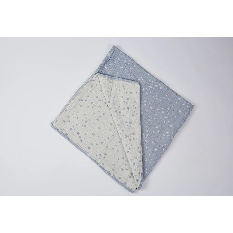 Lange/Couverture en mousseline stars blue night Lange/Couverture en mousseline stars blue night