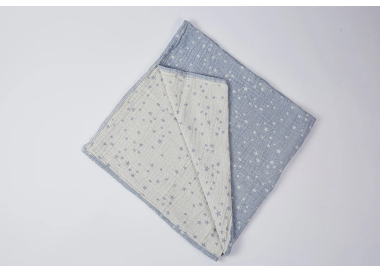 Lange/Couverture en mousseline stars blue night